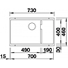 Кухонная мойка  под столешницу Blanco Subline 700-U Level черный, фото 3