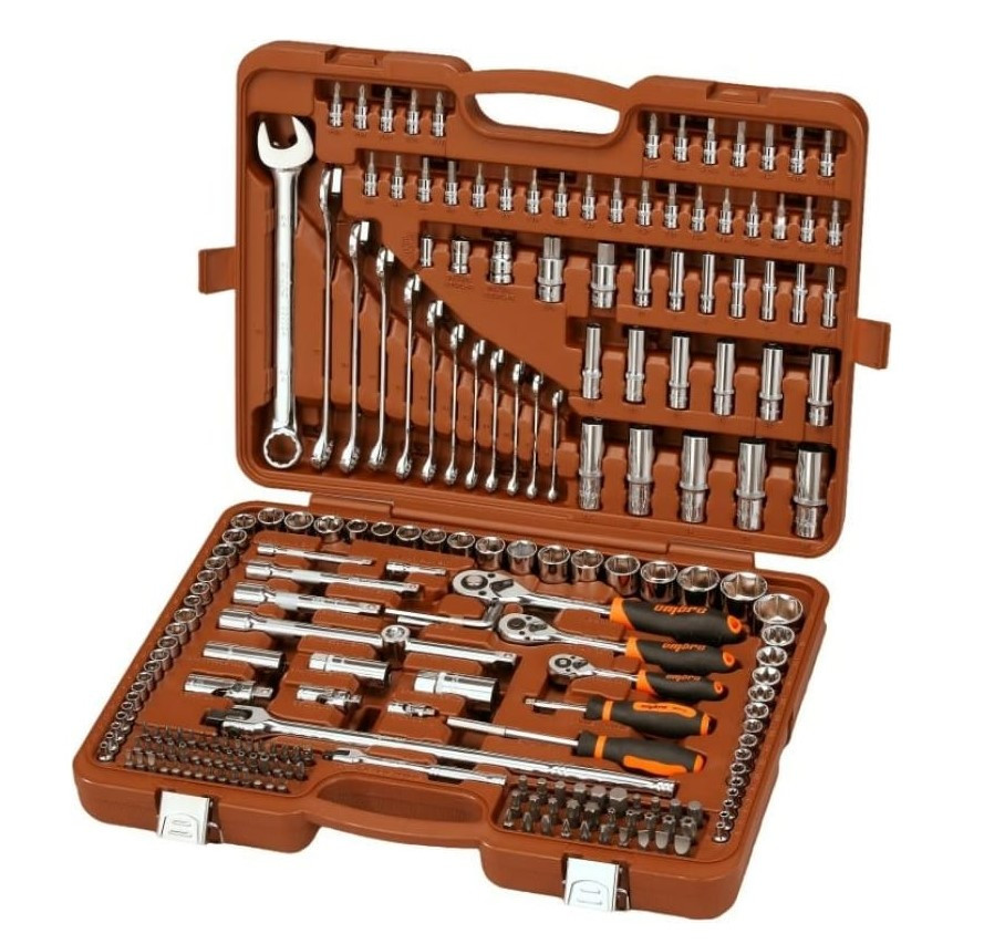 Набор инструмента универсальный 1/4", 3/8", 1/2"DR, 216 предметов ...