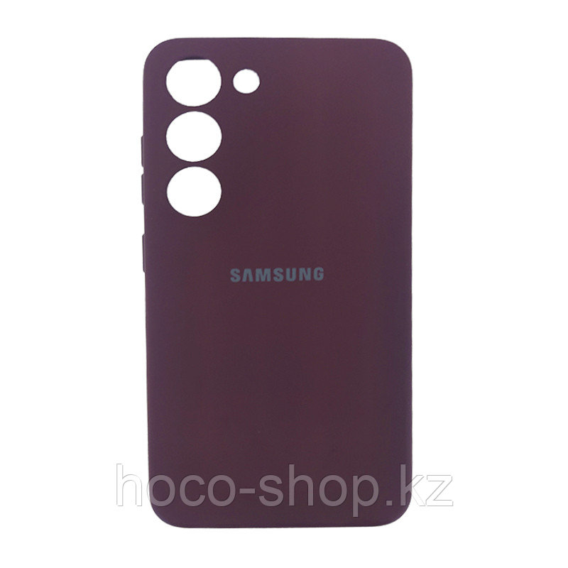 Чехол на Samsung S23 гель Бордовый