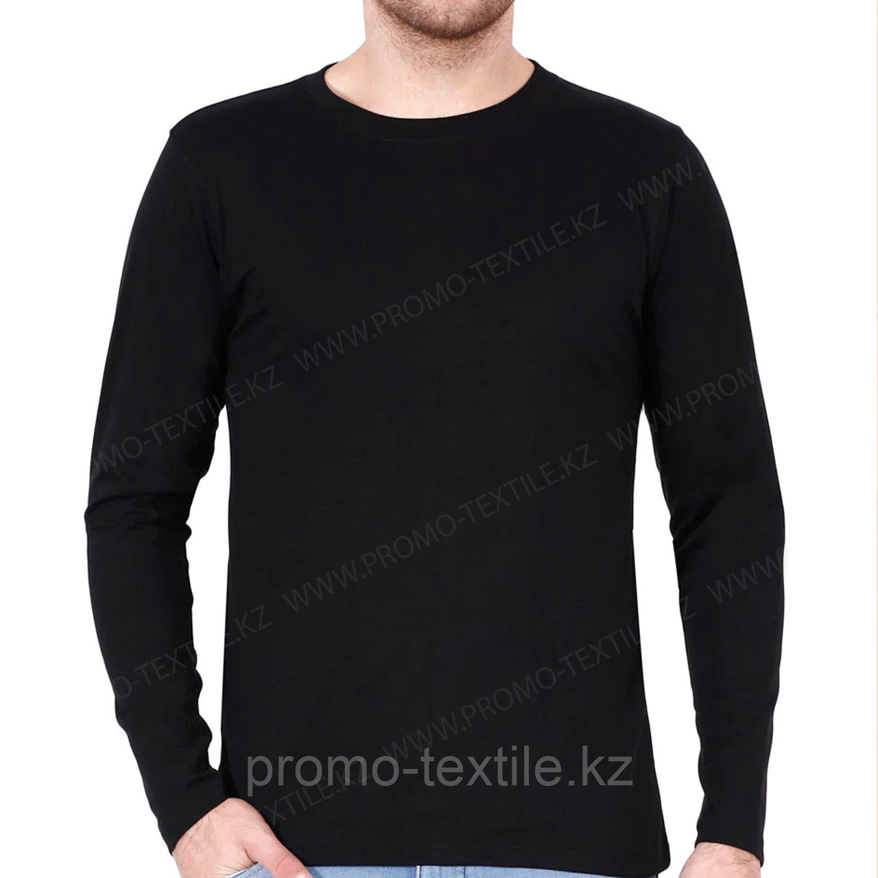 Лонгслив чёрного цвета | Футболка с длинным рукавом