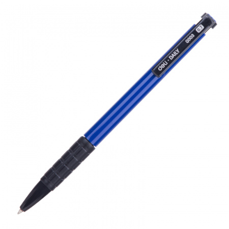 Ручка шариковая DELI "Daily" автоматическая, 0,7 мм, синяя