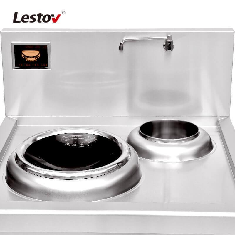Индукционная плита вок с одной конфоркой и раковиной, Lestov, модель LT-X500-E115Y - фото 3 - id-p106534535