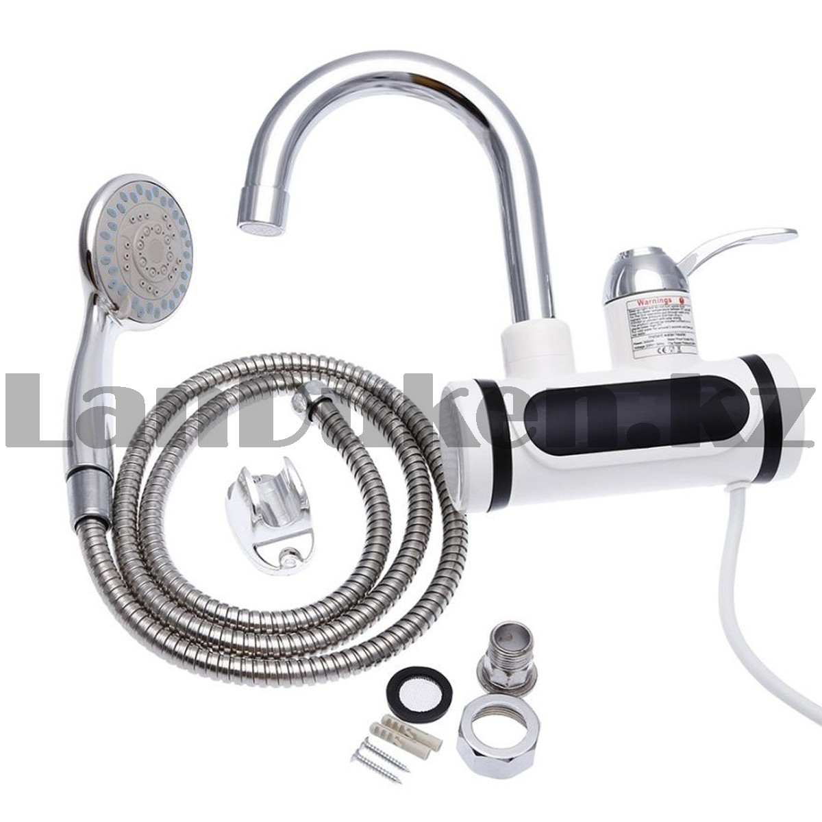 Проточный электрический водонагреватель c душем и дисплеем Instant Electric с боковой подводкой - фото 2 - id-p106572886