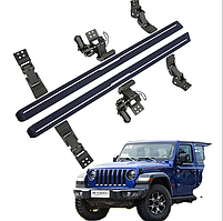 Электрические выдвижные подножки на Jeep Wrangler JL