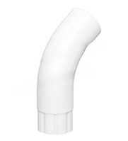 Колено трубы D90х60 градусов GS lite RAL 9003 Белый