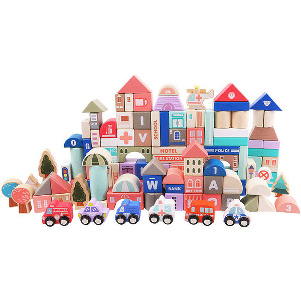 Magic color city building blocks sale