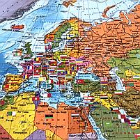 Карта мира политическая 101х70 см, 1:32М, с ламинацией, интерактивная, европодвес, BRAUBERG, фото 7