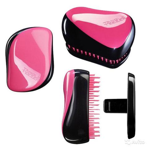 Расческа для волос Tangle Teezer Compact Styler (Красный с блестками) - фото 4 - id-p106578241