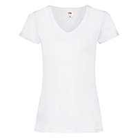 Футболка женская "Lady-Fit V-Neck T", Белый, L, 613980.30 L