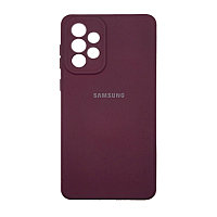 Чехол на Samsung А73 гель Бордовый