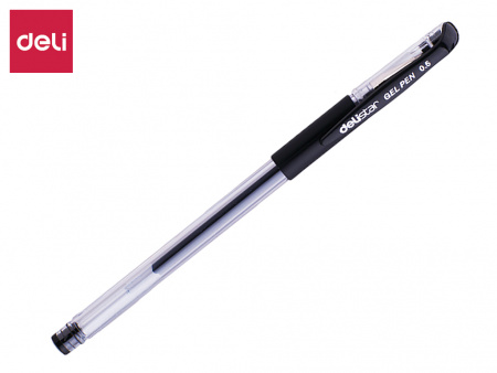 Ручка гелевая DELI "6600" 0,5 мм, черная