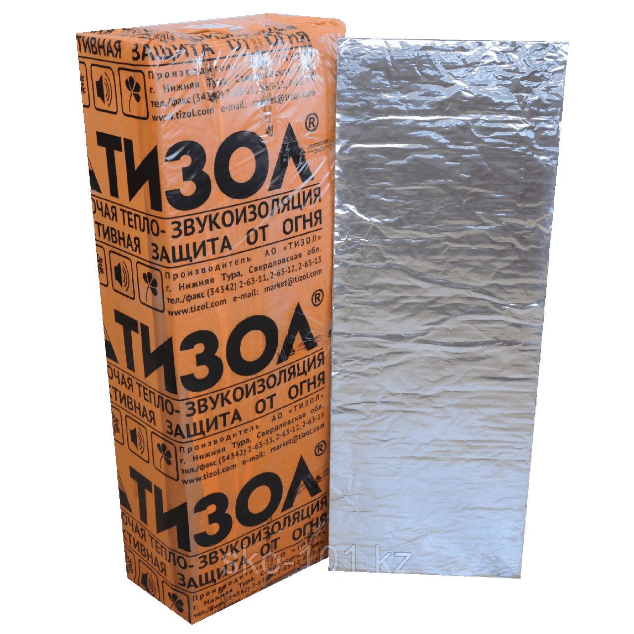 Картон базальтовый БВТМ-К-Ф1 фольга алюминиевая с 1 стороны Тизол 10 мм - фото 1 - id-p106586250