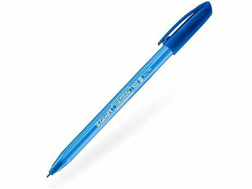 Ручка шариковая Luxor "InkGlide 100 Icy", 0,7мм, трехгранный корпус, синяя