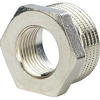Футорка латунная D1= 20 мм D2= 25 мм, соединение: резьбовое, покрытие: никель