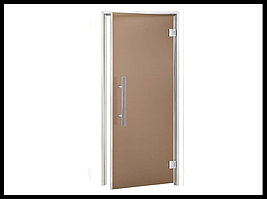 Дверь для хамама Andres Lux Bronze 7х19 (короб - алюминий, стекло - бронза, без порога)