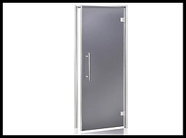 Дверь для хамама Andres Lux Gray 7х19 (короб - алюминий, стекло - серое, без порога)
