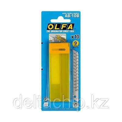 Лезвие OLFA сегментированное, 9*80*0, 38 мм, 10шт OL-AB-10B