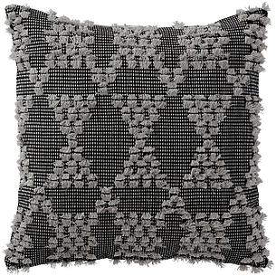 Чехол на подушку АННАМЭТТЕ 50х50 серый/черный ИКЕА, IKEA, фото 2