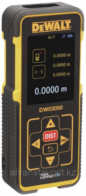 DeWalt, DW03050, Лазерный дальномер, 50м,  ударопрочный, водонепроницаемый,  метрическая/дюймовая системы