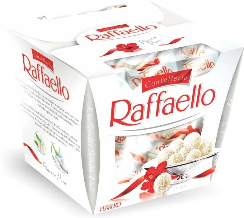 Конфеты Ferrero Raffaello ореховые кокос 150 г - фото 1 - id-p106613302