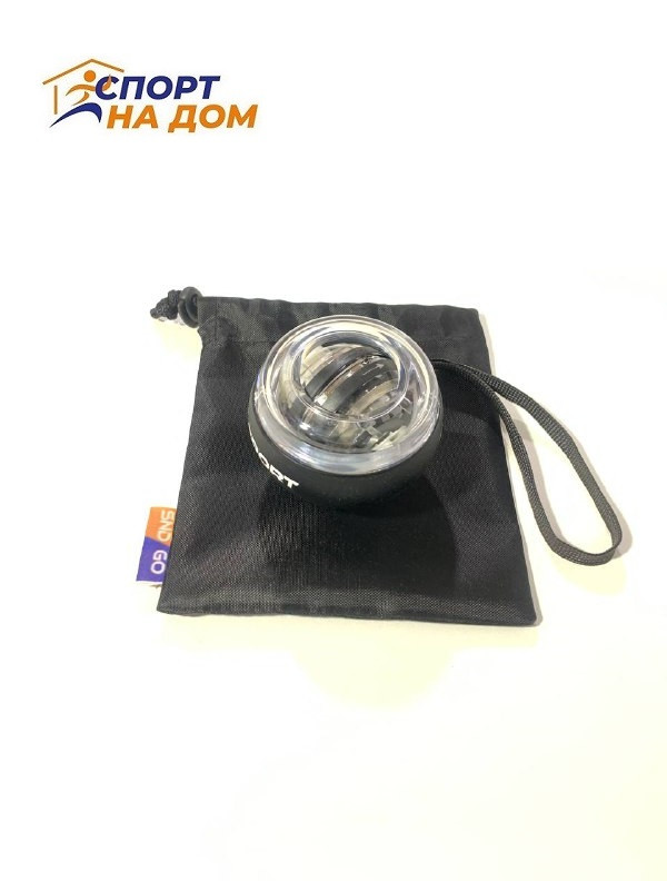 Эспандер-гиробол "GF-sport" для кисти (Black)+чехол