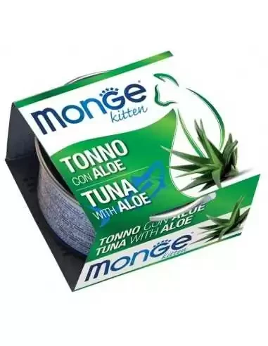 Monge Fruits cans KITTEN кусочки для котят тунец с алое,80 гр