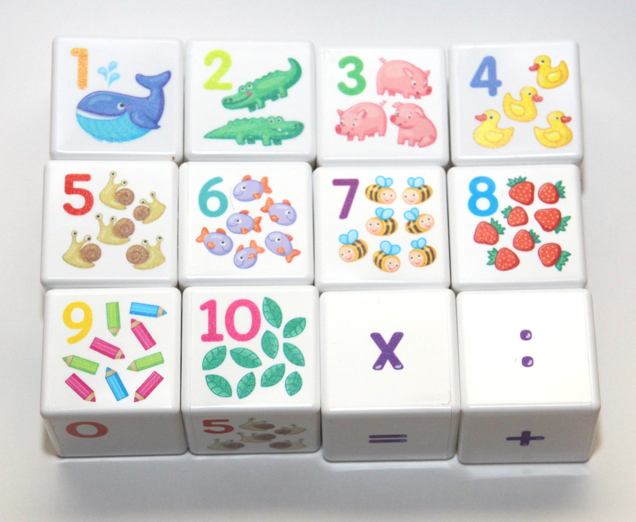 Кубики Развивающие для умников «Арифметика» (12 штук) - фото 3 - id-p106573753