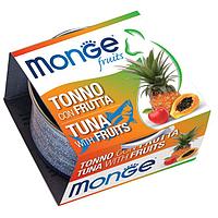 Monge Fruits cans кусочки для кошек тунец с фруктами,80гр