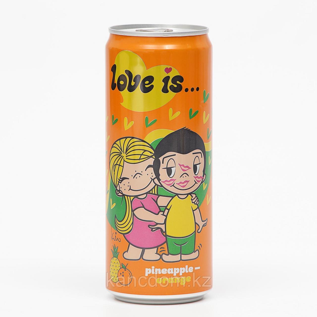 Напиток Love is pineapple - orange 330ml