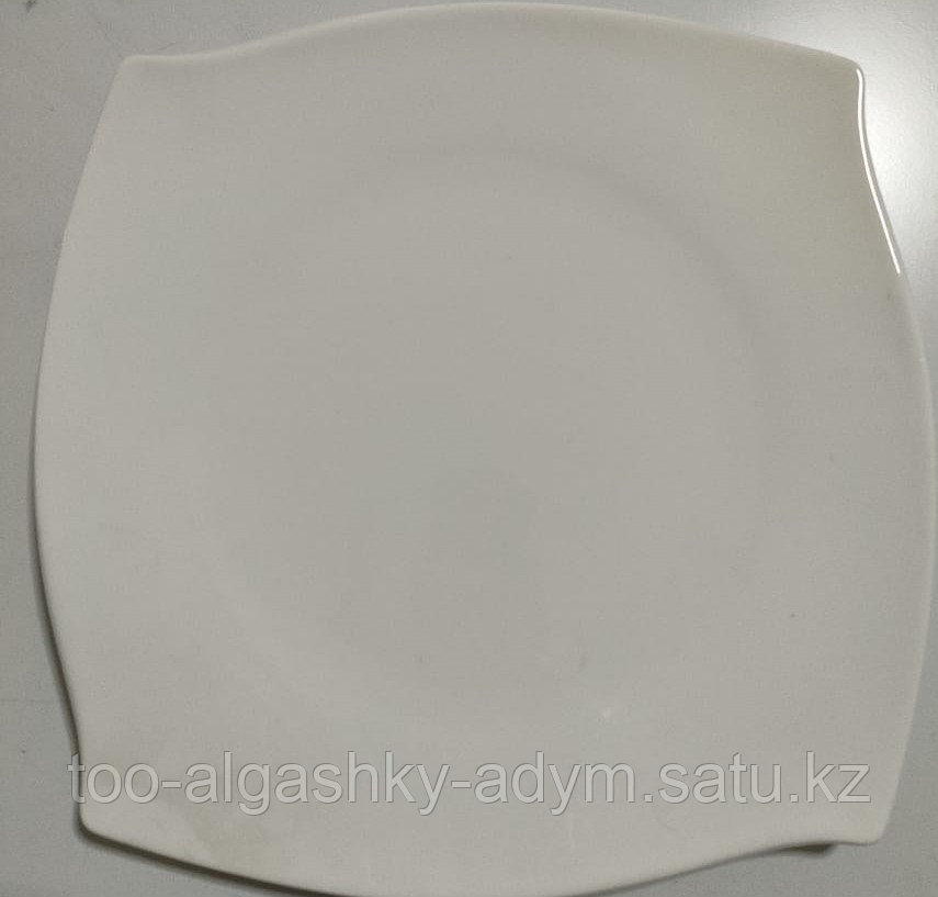 Тарелка квадратная 9" 23 см, белый фарфор, арт. XD0019 - фото 1 - id-p106614131