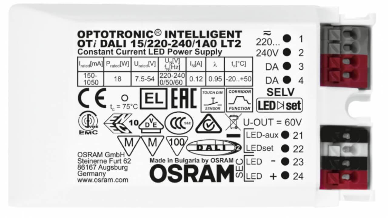 Понижающий трансформатор / блок питания для светодиодов Cariitti Oti DALI 10 150mA для турецкого хамама - фото 4 - id-p106614225