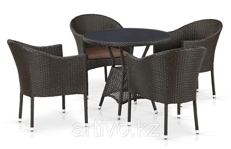 Комплект плетеной мебели из искусственного ротанга T707ANS/Y350-W53 4Pcs, фото 1