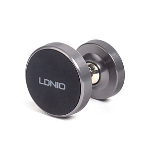 Автомобильный держатель для телефона LDNIO Magnetic MG08 Магнитный, Алюминий+Силикон+ABS Чёрный, фото 2