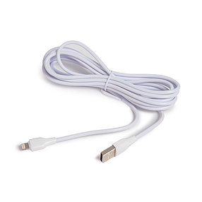 Интерфейсный кабель LDNIO Lightning LS543 3м 2,1A Белый, фото 2