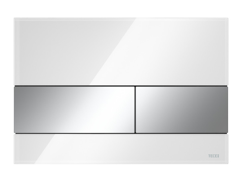 Стеклянная панель смыва унитаза TECEsquare для системы с двойным смывом, фото 1