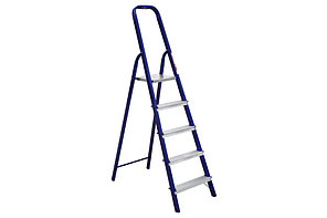 Стальная лестница-стремянка 5-и ступ Н=1,03/3,10м  (М8305)