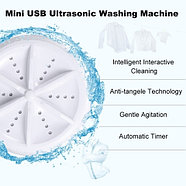 Стиральная машинка компактная UltraSonic Turbine Wash {ультразвук + конвекция} с питанием от USB, фото 6