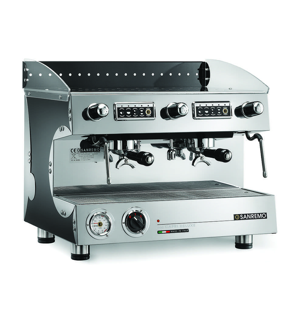 Кофемашина рожковая Sanremo Capri SED DLX 2Gr, черная