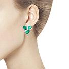 Серьги из серебра с агатами Diamant 94-320-00439-1 серебро с родием, фото 6