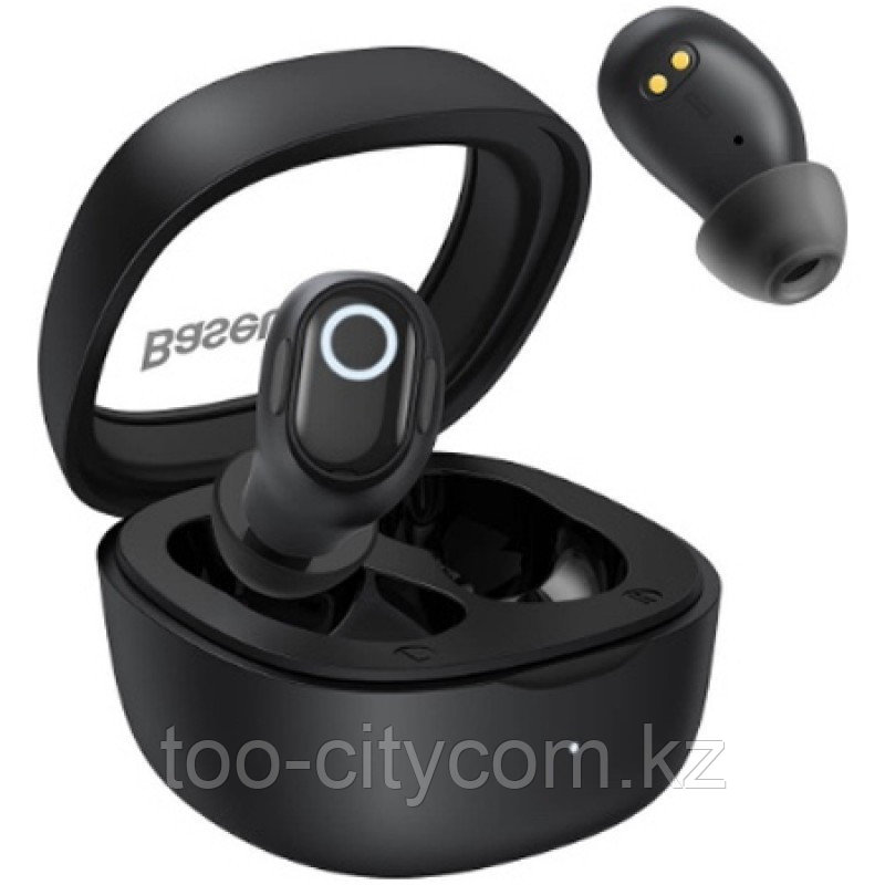 Беспроводные наушники (черные) Baseus Bowie True Wireless Bluetooth Headset WM02, Long-last Оригинал. Арт.7197