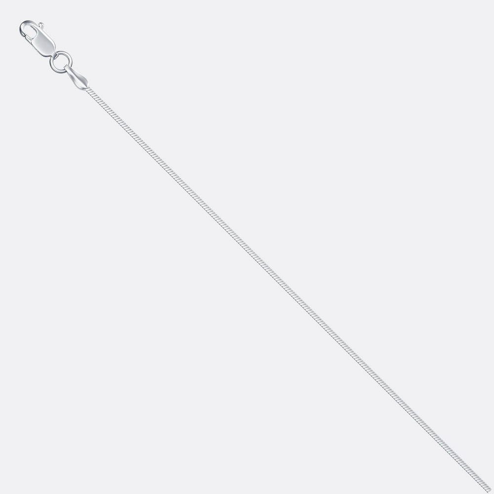 Цепь из серебра Красцветмет НЦ 22-096Ю-3 4 серебро с родием, снейк, фото 1