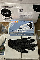 Перчатки Нитрил-Винил черные MediOk (50пар в пачке) (в кор. 10 пачек) цена за пару,
