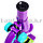 Детский Микроскоп с 3 объективами 450х 200х 100х с приборами фиолетовый, фото 5