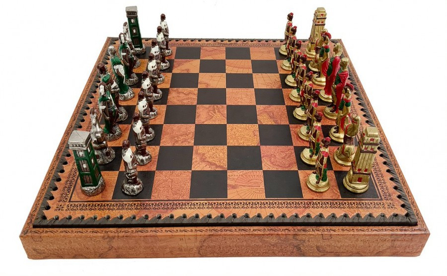 Набор шахматы+нарды+шашки ITALFAMA Римляне против варваров - фото 5 - id-p106622618