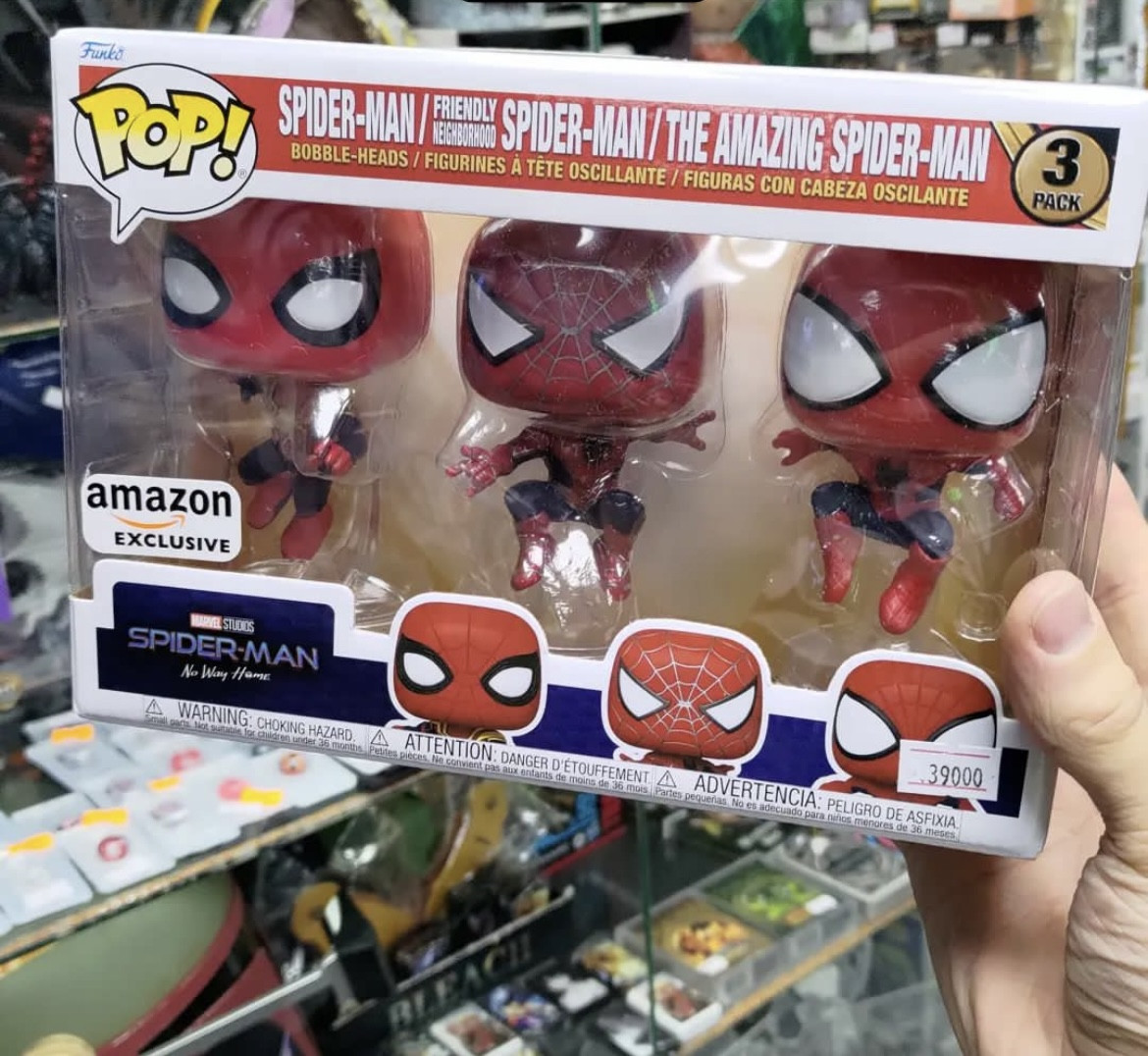 Funko Pop Spider-Man: No Way Home - 3 Pack (ТЦ Евразия) - фото 1 - id-p106622695