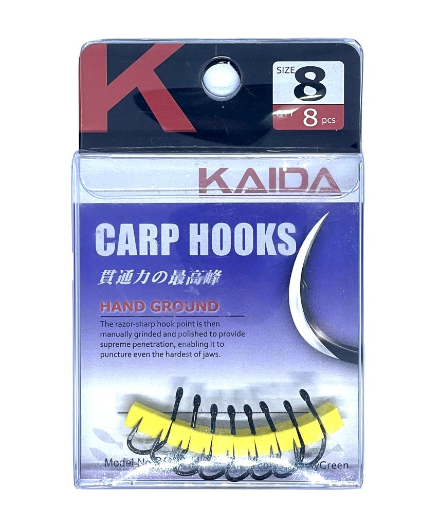 КРЮЧКИ "KAIDA CARP" HOOKS №8/0 в уп 8 шт - фото 1 - id-p106204797