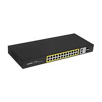 Коммутатор Netis P124GH, 24x10-100 LAN PoE, 2xGigabit Uplink, 2xSFP, 320W PoE