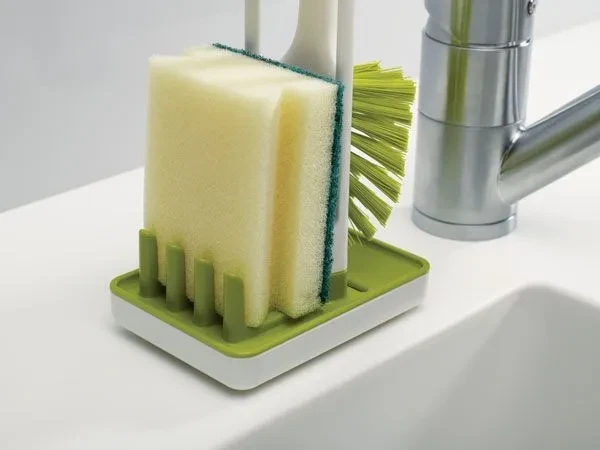 Щетка для мытья посуды с подставкой Joseph Joseph Edge Dish Brush зелёная 85007 - фото 3 - id-p106623886