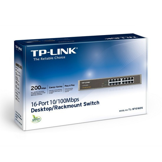 Коммутатор TP-Link TL-SF1016DS - фото 3 - id-p106625479