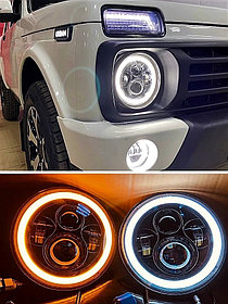 Періште көзді және бұрылыс сигналы бар бас шамдарының фаралары нива уаз jeep